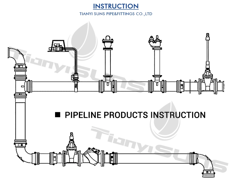 ISO2531 Ductile Cast Iron Dci Pipe Fitting for PVC Pipe