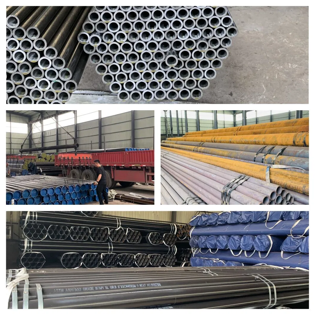 API 5L Pipe ASTM A53/A106 Gr. B Seamless Tube Mild Steel Pipe Black Steel Pipe